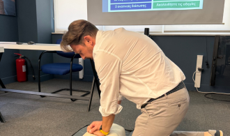 Our employees at the training. (Image: Diana Shipping Services S.A.)