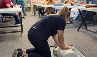 Our employees at the training. (Image: Diana Shipping Services S.A.)